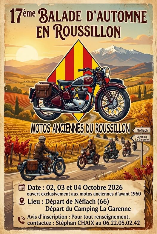 Balade d'automne des Vieux Pistons Aigues Mortais